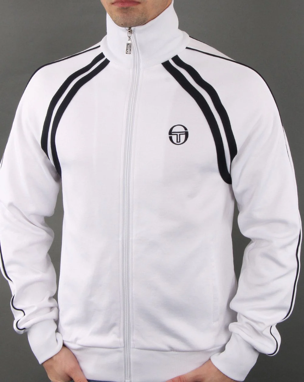 Sergio Tacchini Ghibli Track Top White/navy