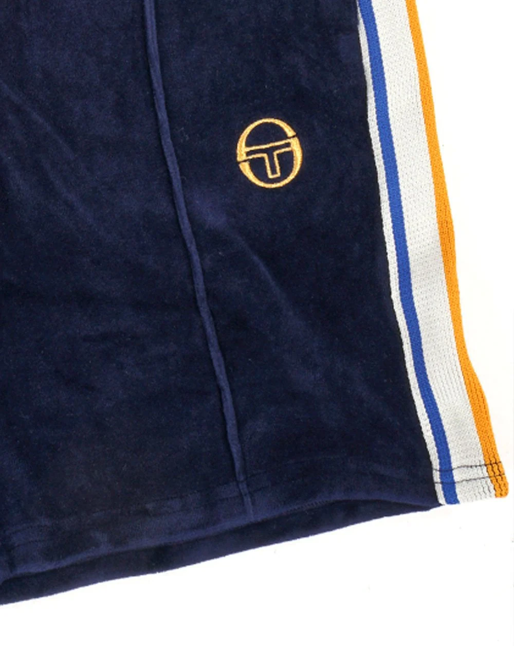 Sergio Tacchini Goran Velour Shorts Navy Blue - Image 2
