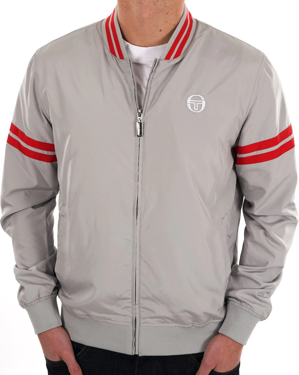 Sergio Tacchini Grello Bomber Jacket Grey - Image 2