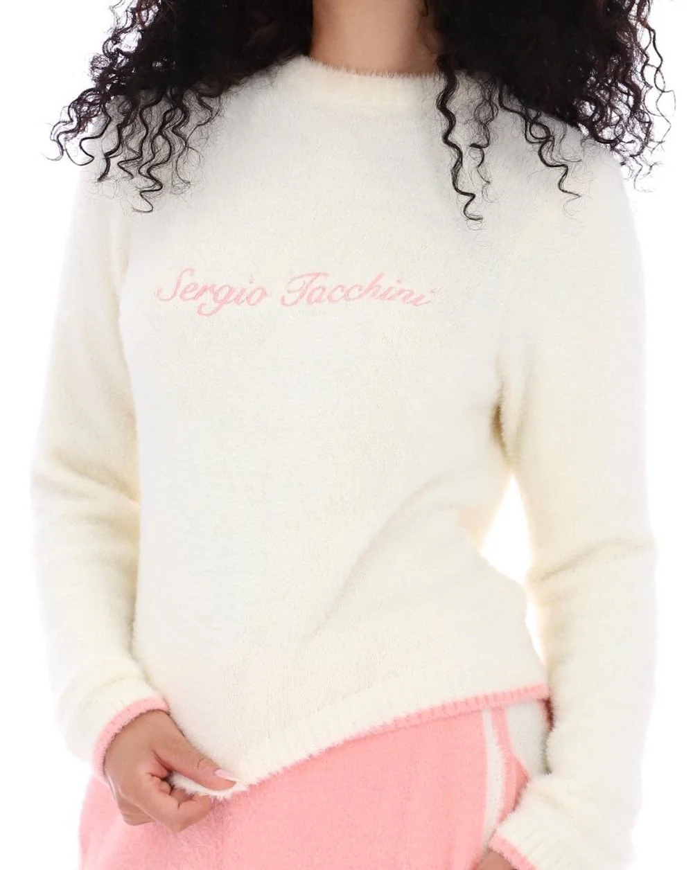 Sergio Tacchini Helena Brushed Crew Jumper Gardenia - Image 3