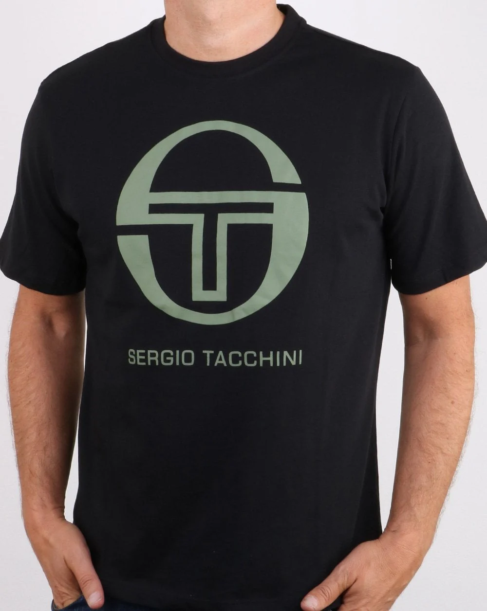 Sergio Tacchini Iberis T-shirt Black/Olive - Image 3