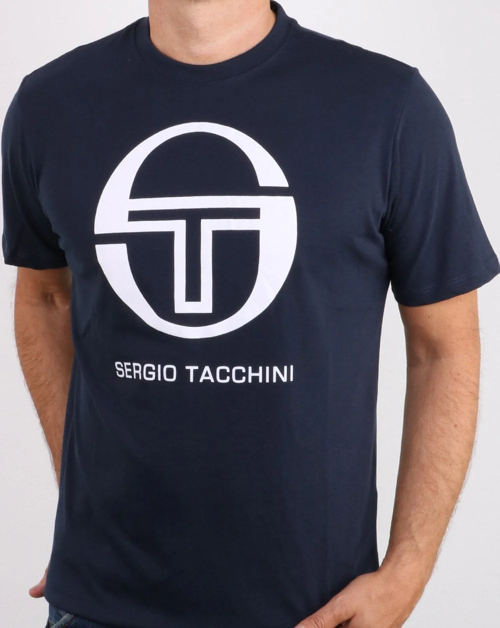 Sergio Tacchini Iberis T-shirt Navy/white - Image 3