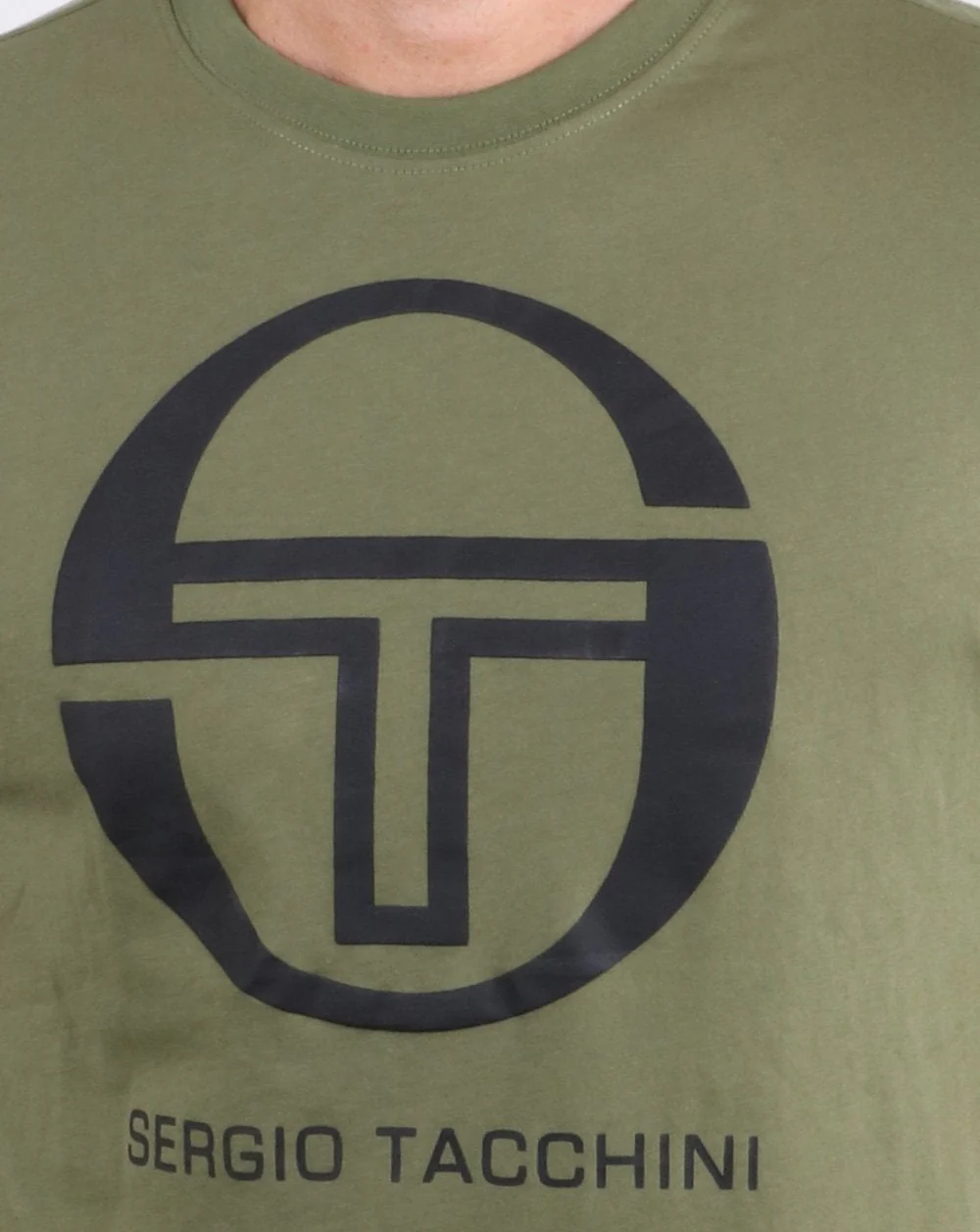 Sergio Tacchini Iberis T-shirt Olive/Black - Image 2