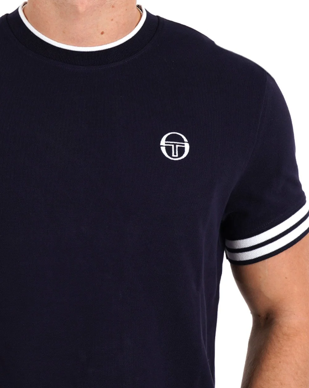 Sergio Tacchini Iceberg Pique Tee Navy - Image 2
