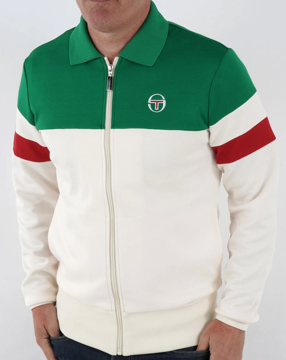 Sergio Tacchini Italia Track Top Gardenia/Green