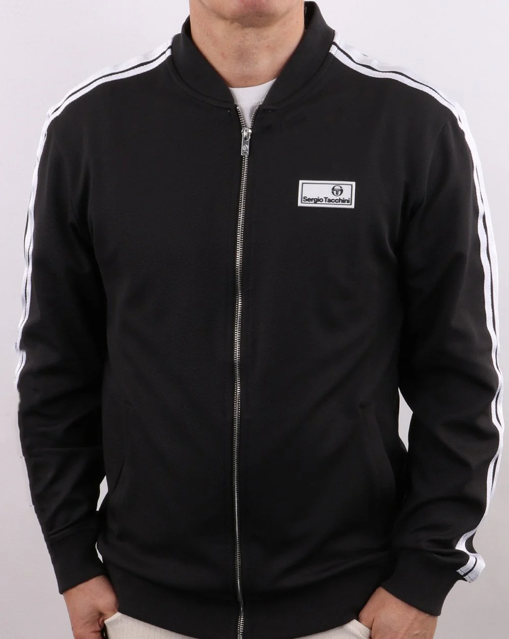 Sergio Tacchini Lazio Track Top Charcoal - Image 2