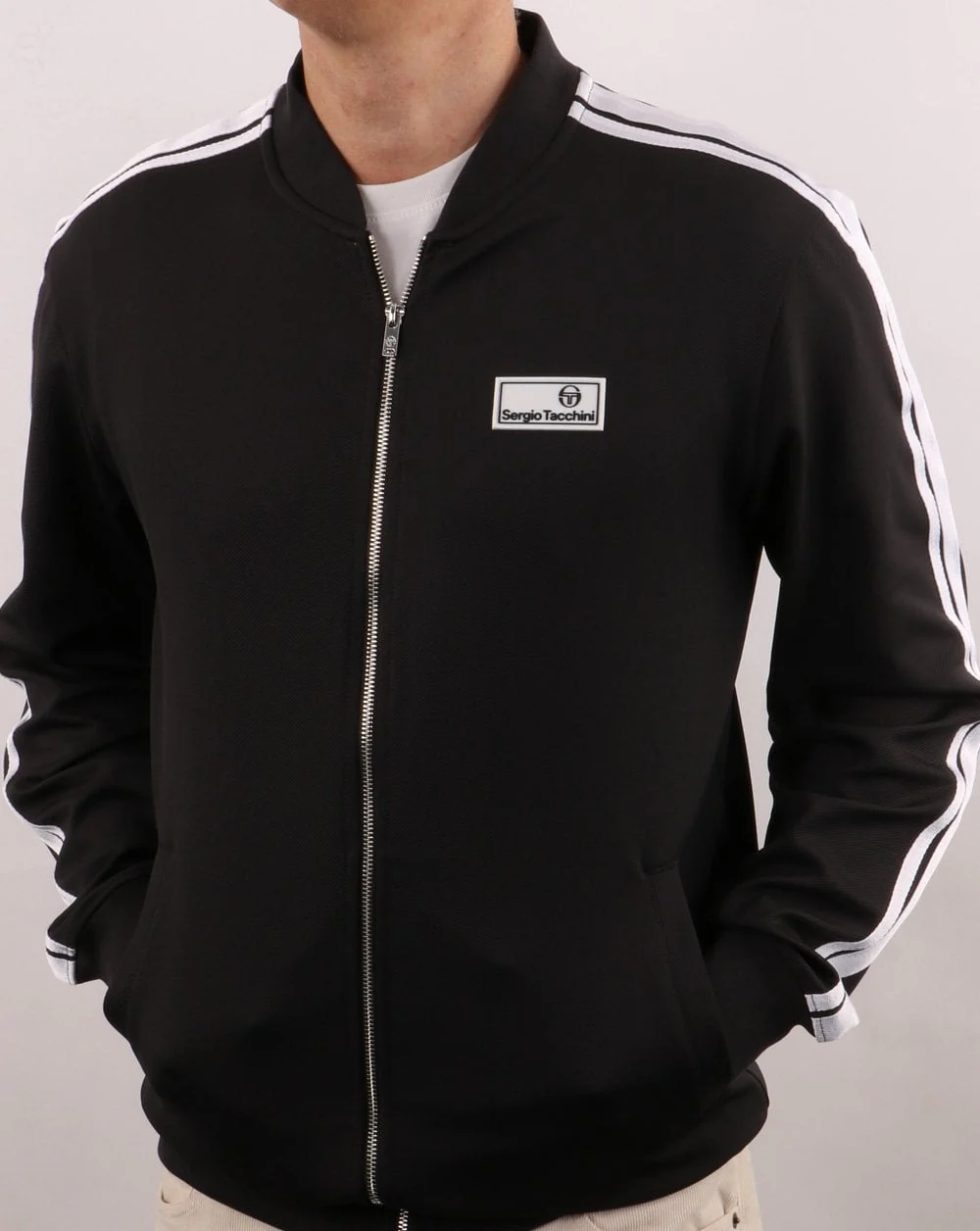 Sergio Tacchini Lazio Track Top Charcoal - Image 3