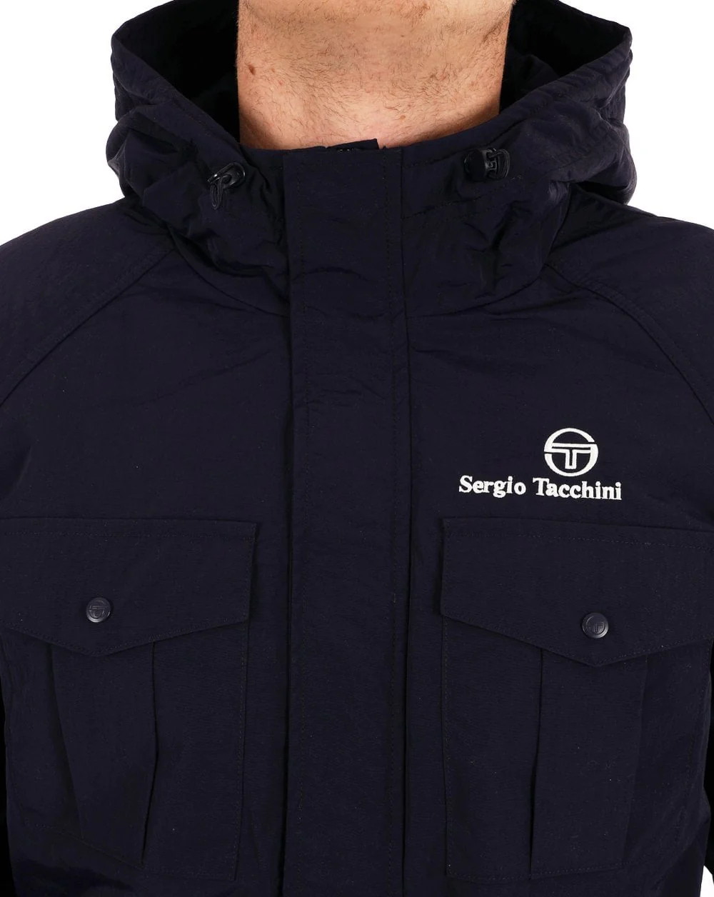 Sergio Tacchini Lined Pocket Jacket Navy - Image 3