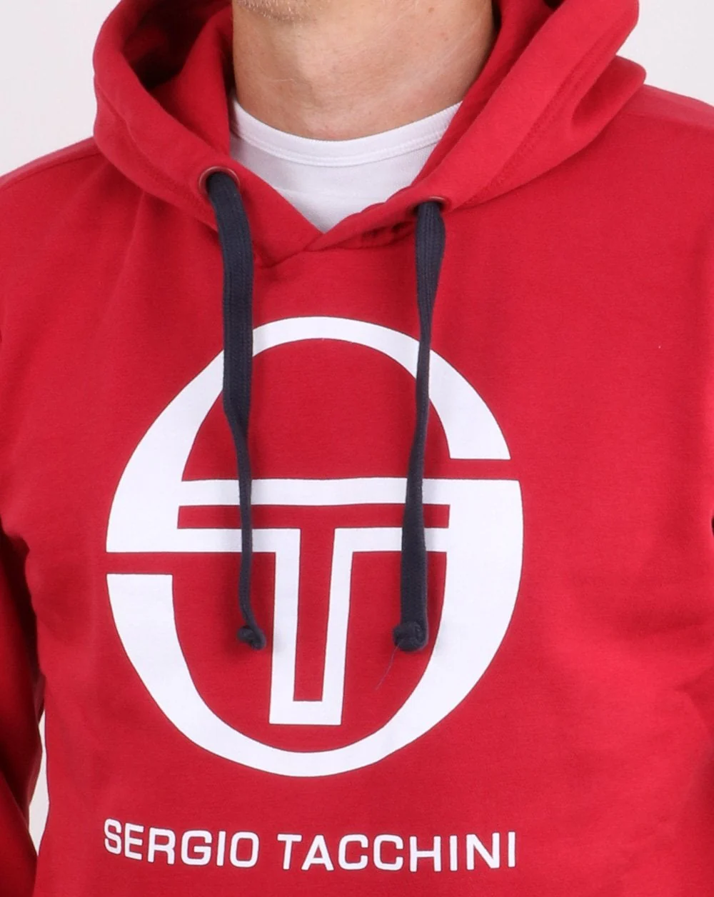 Sergio Tacchini LOGO Hoodie Red/White - Image 2