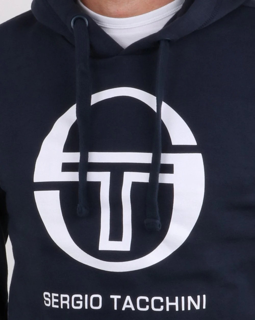 Sergio Tacchini LOGO Hoody Navy/white - Image 2