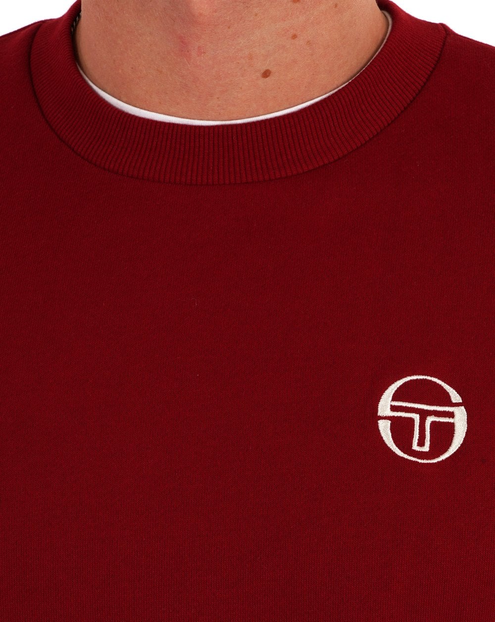 Sergio Tacchini Logo Sweat Deep Red - Image 2