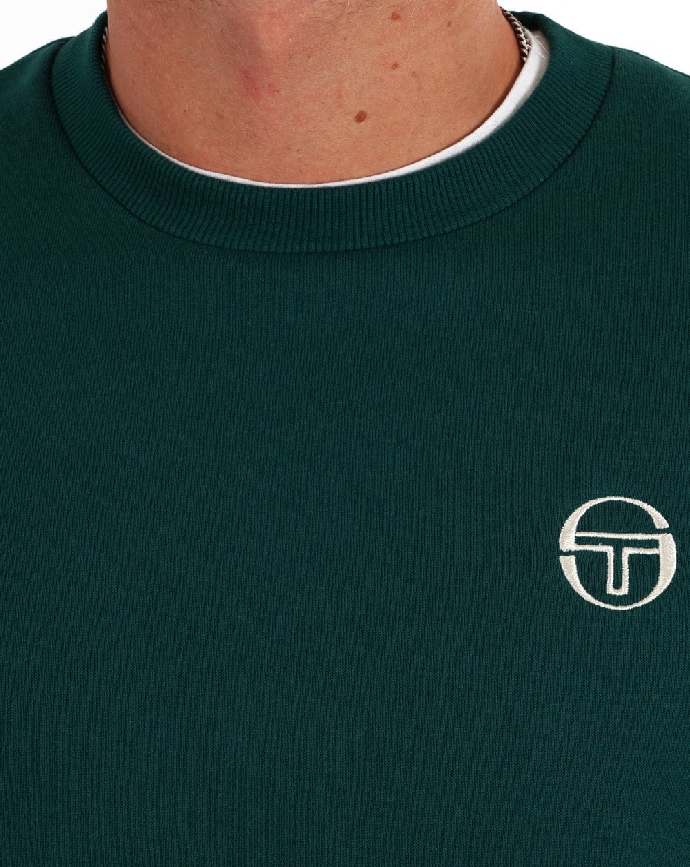 Sergio Tacchini Logo Sweat Green - Image 2