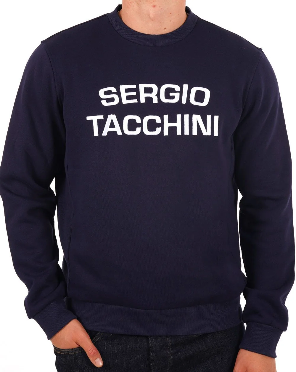 Sergio Tacchini Logo Sweat Navy Blue
