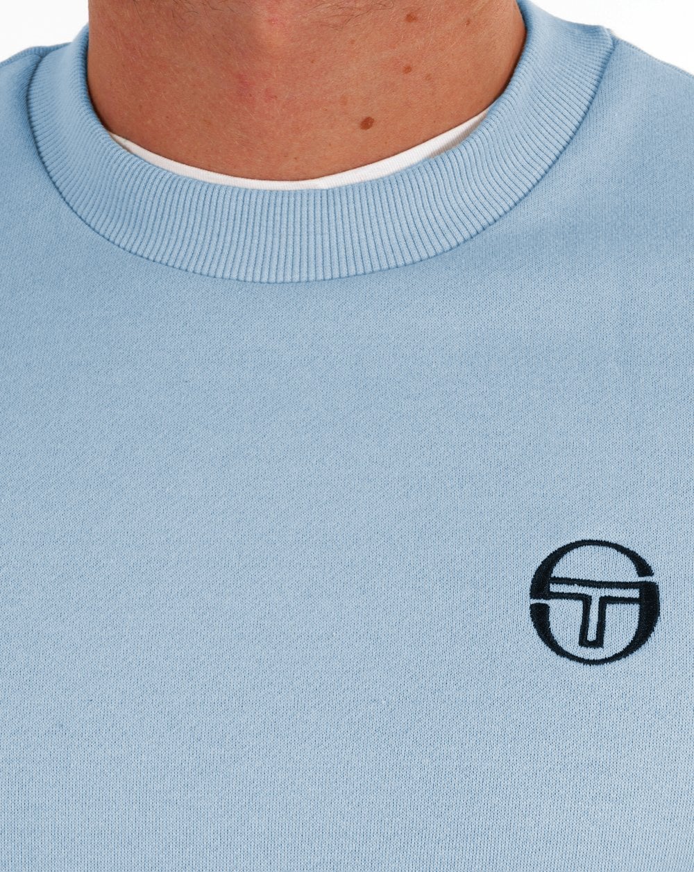 Sergio Tacchini Logo Sweat Sky/White - Image 2