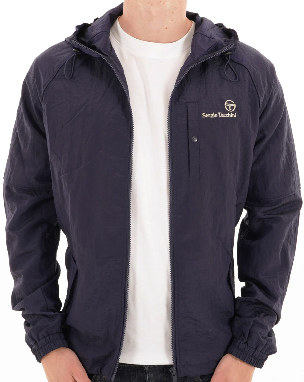 Sergio Tacchini Maldini Hooded Jacket Navy Blue - Image 2