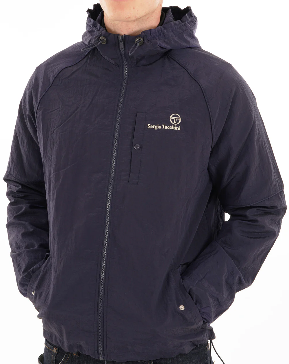 Sergio Tacchini Maldini Hooded Jacket Navy Blue - Image 3