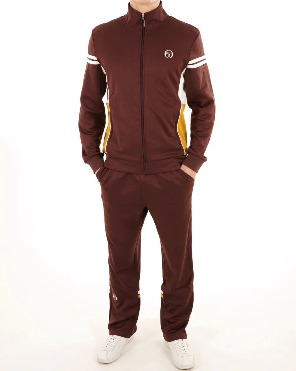 Sergio Tacchini Mambo Track Pants Dark Chocolate - Image 5