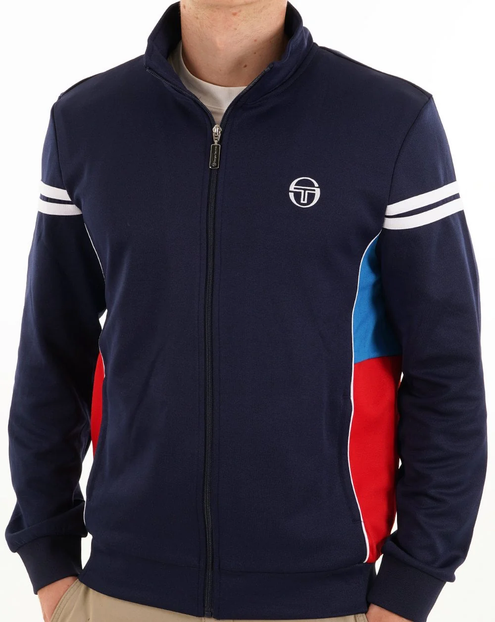 Sergio Tacchini Mambo Track Top Navy Blue - Image 4