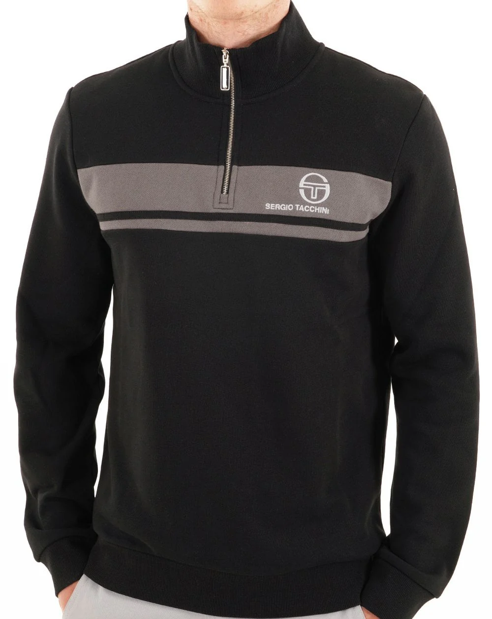 Sergio Tacchini Masters 1/4 Zip Sweat Black