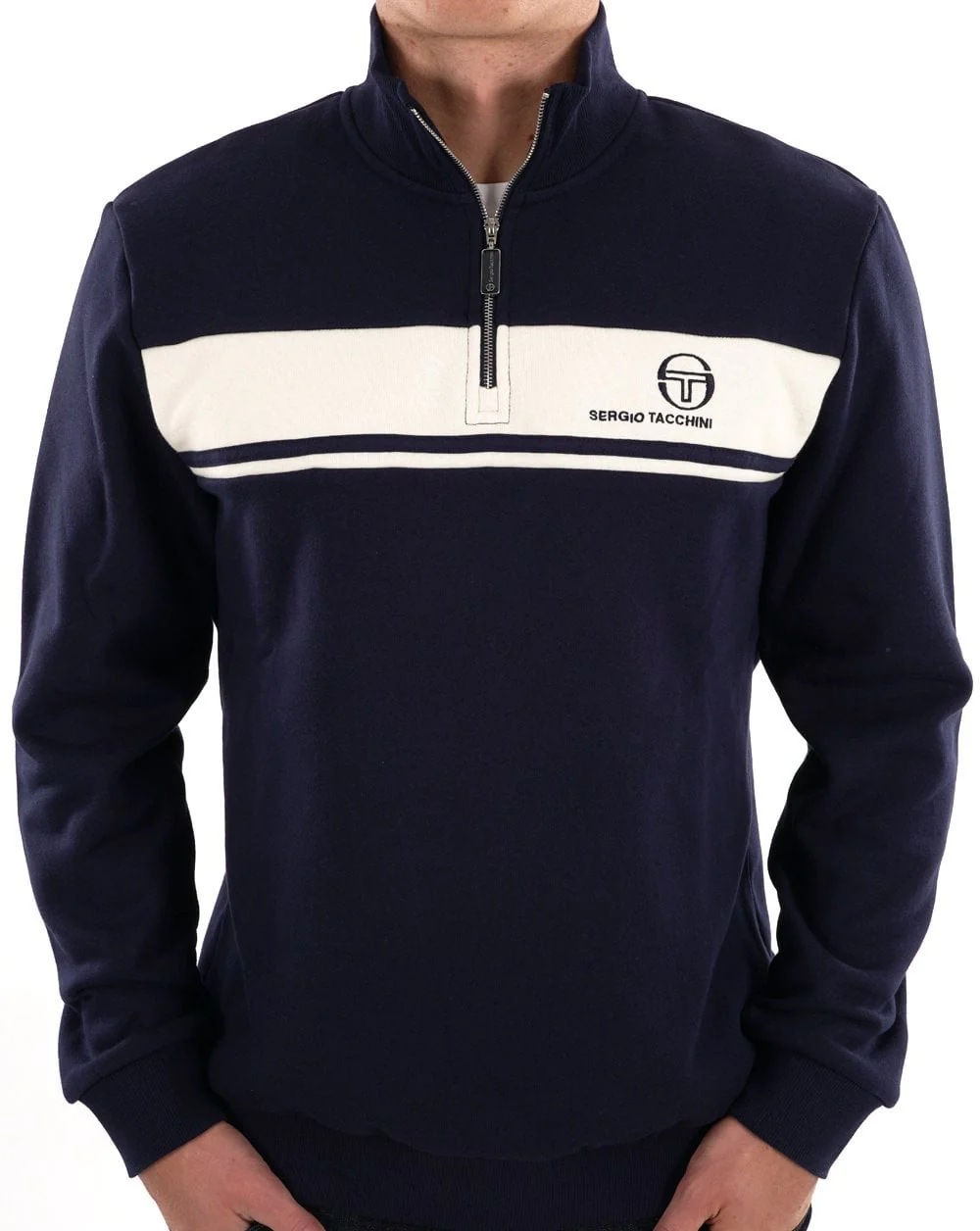 Sergio Tacchini Masters 1/4 Zip Sweat Navy