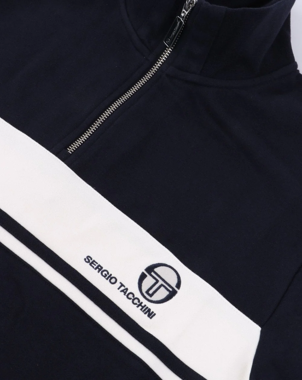 Sergio Tacchini Masters 1/4 Zip Top Navy - Image 2
