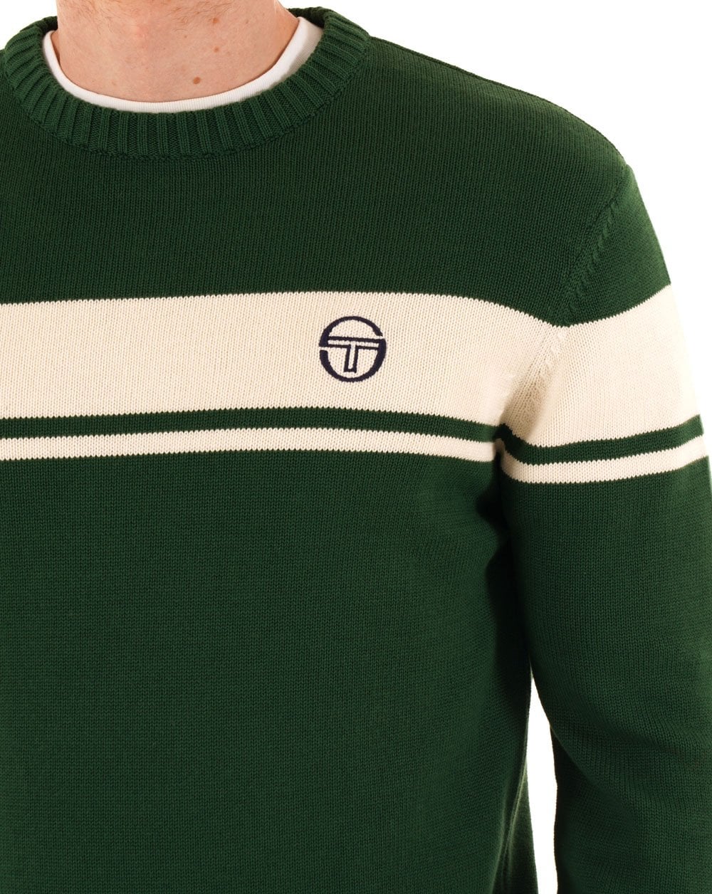 Sergio Tacchini Masters Crew Knit Green - Image 2