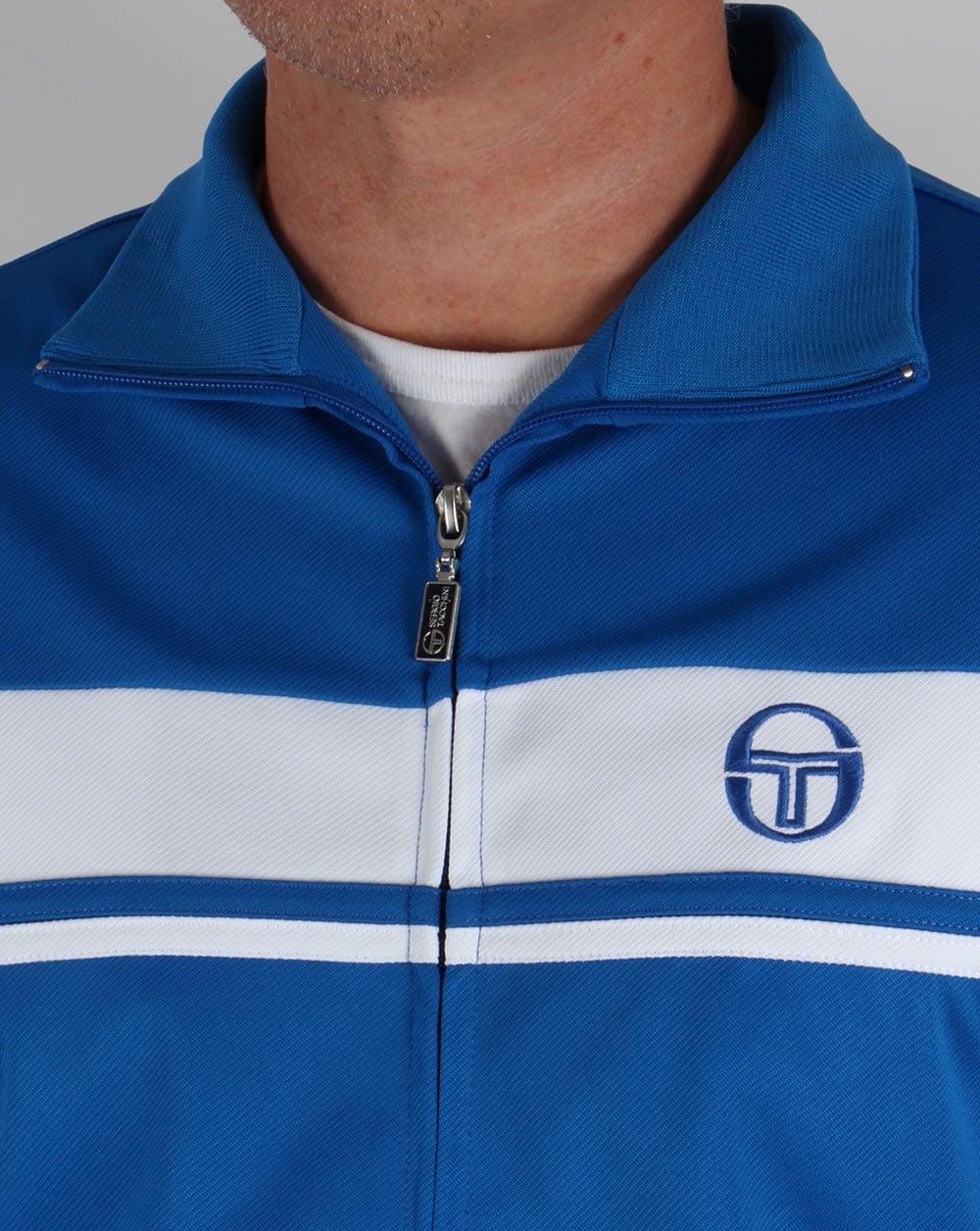 Sergio Tacchini Masters II Track Top Royal/White - Image 3