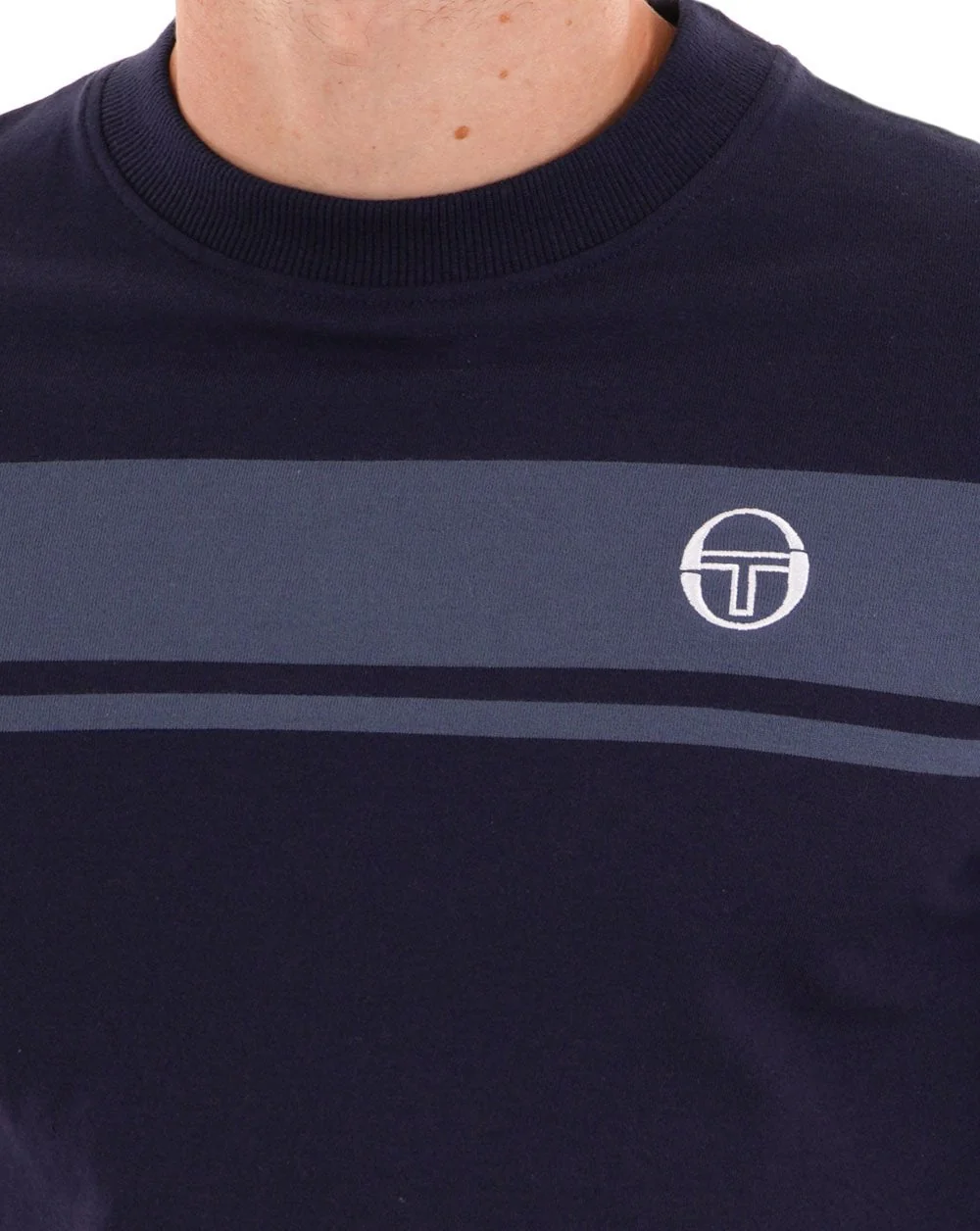 Sergio Tacchini Masters LS T Shirt Navy Vintage Indigo - Image 3