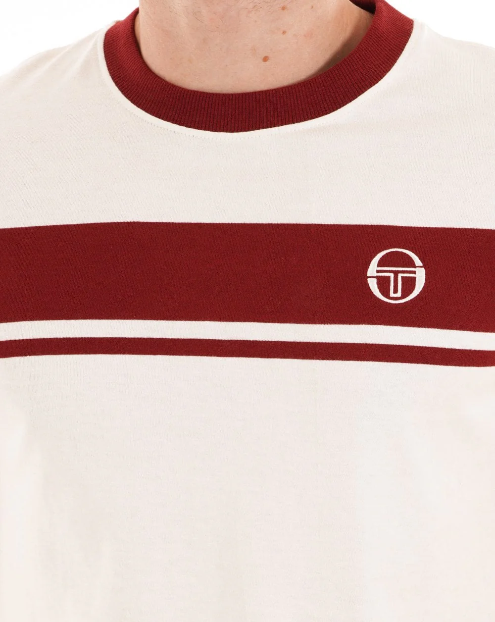 Sergio Tacchini Masters T Shirt Gardenia Deep Red - Image 2