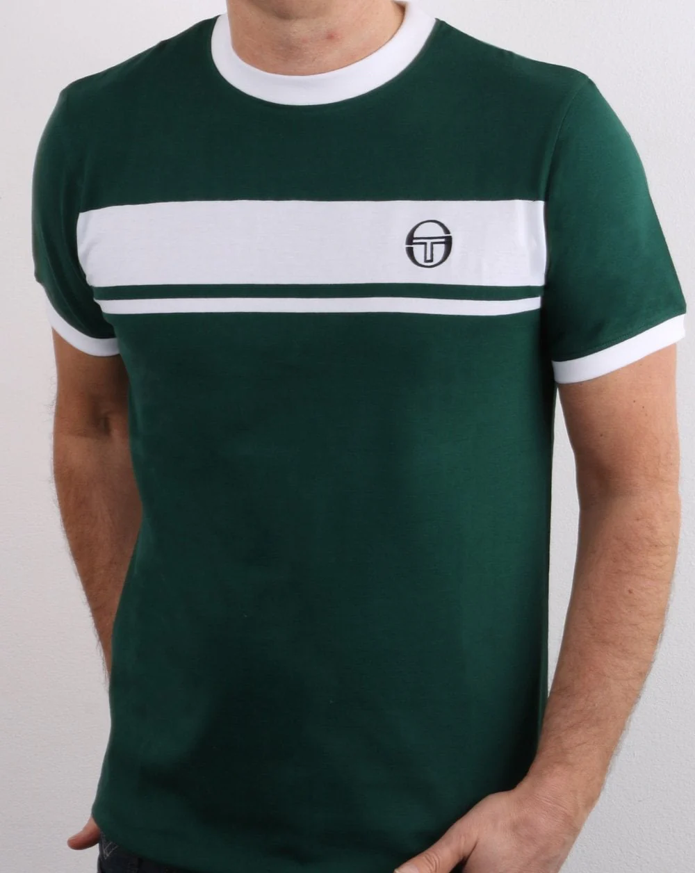 Sergio Tacchini Masters T Shirt Green/white - Image 2