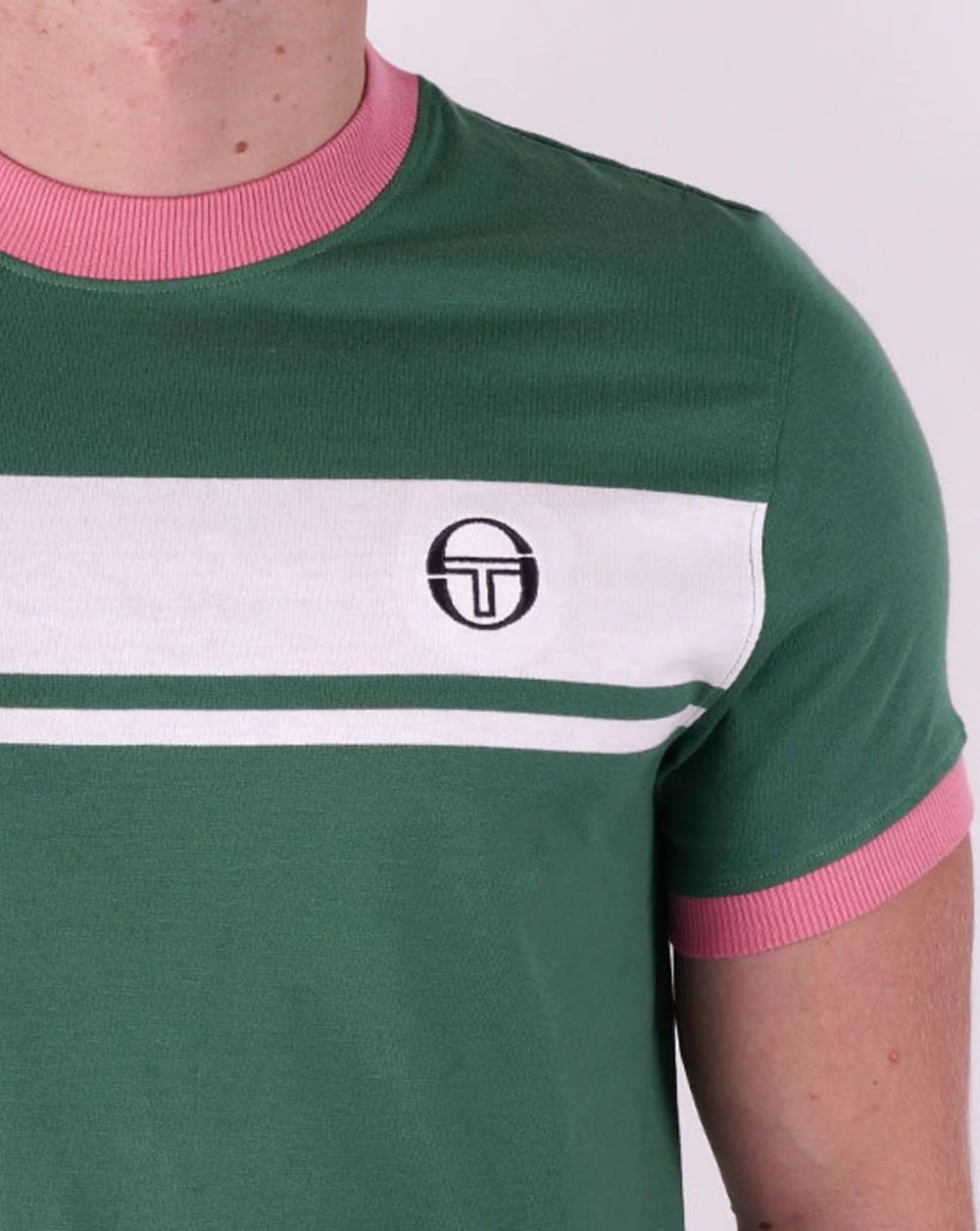 Sergio Tacchini Masters T Shirt Green/White - Image 4