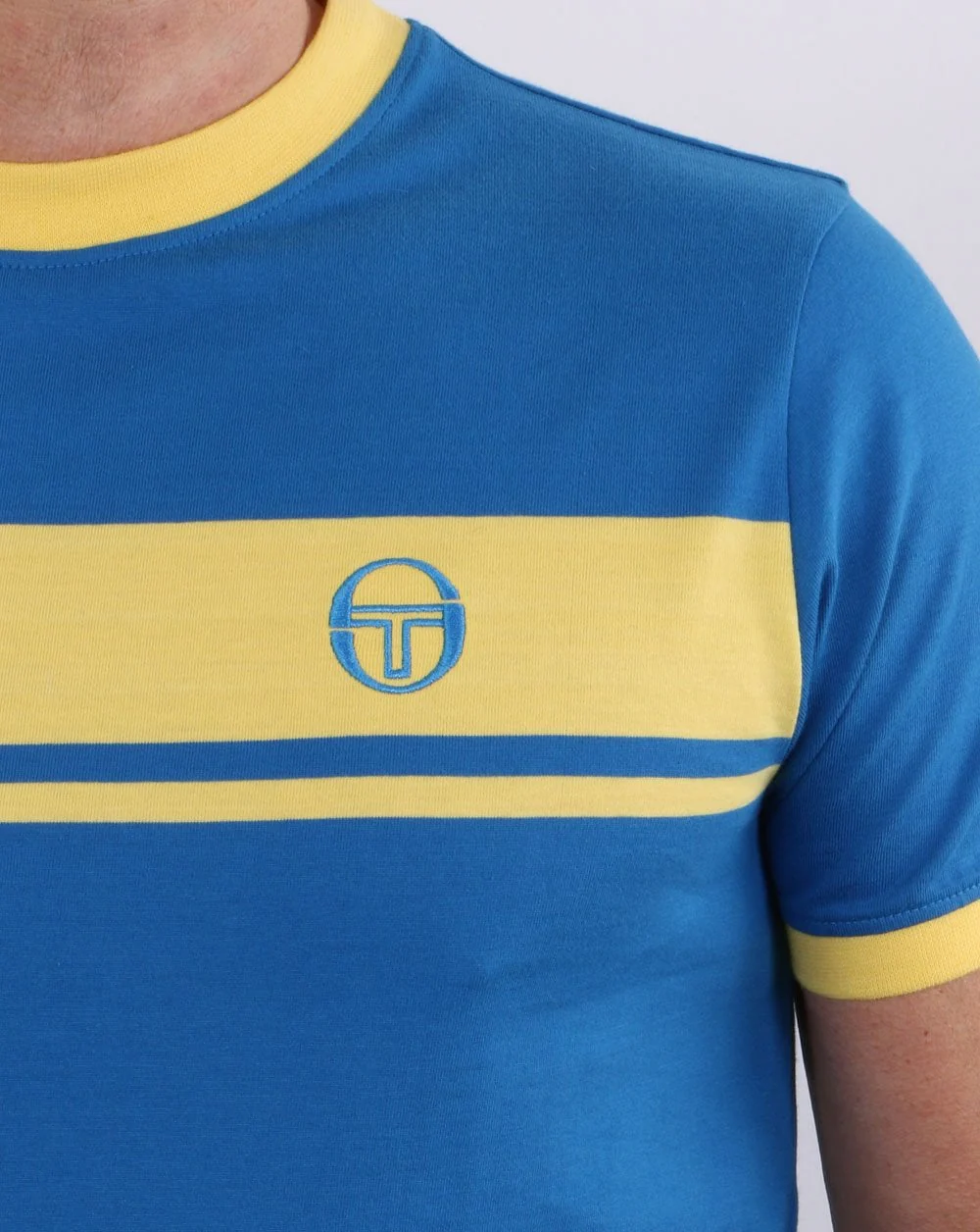 Sergio Tacchini Masters T Shirt Royal/yellow - Image 2