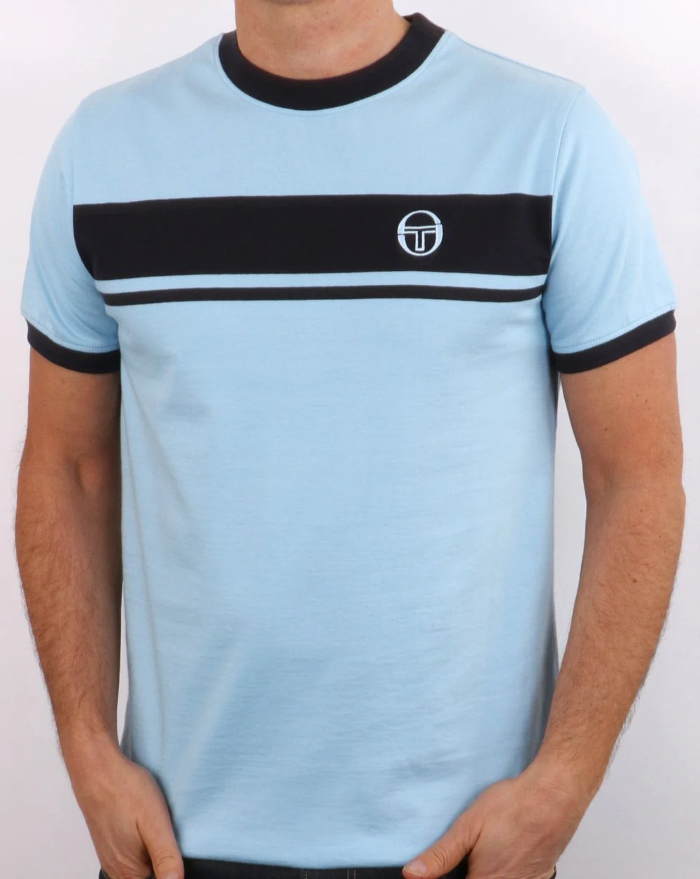 Sergio Tacchini Masters T Shirt Sky/navy
