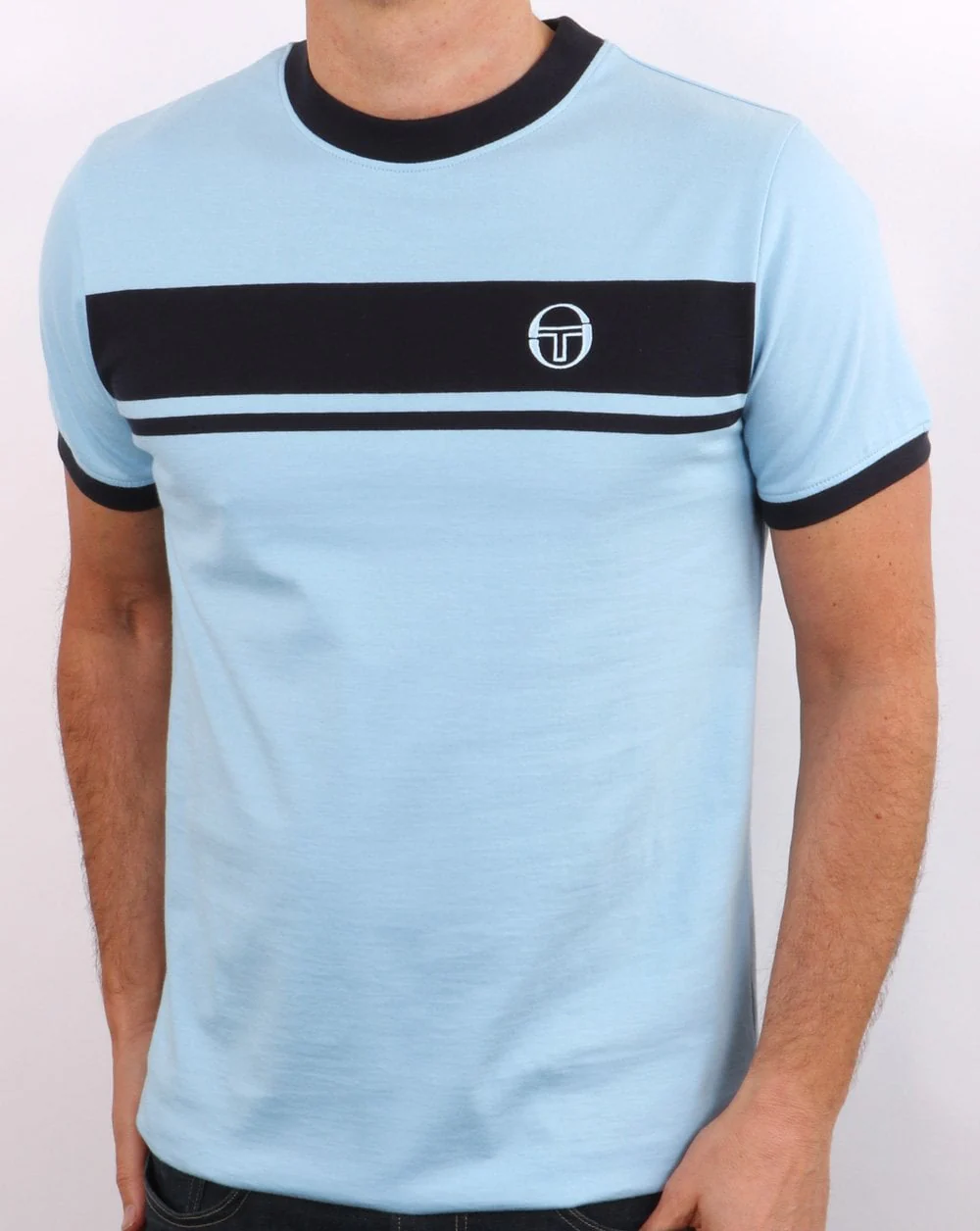 Sergio Tacchini Masters T Shirt Sky/navy - Image 2