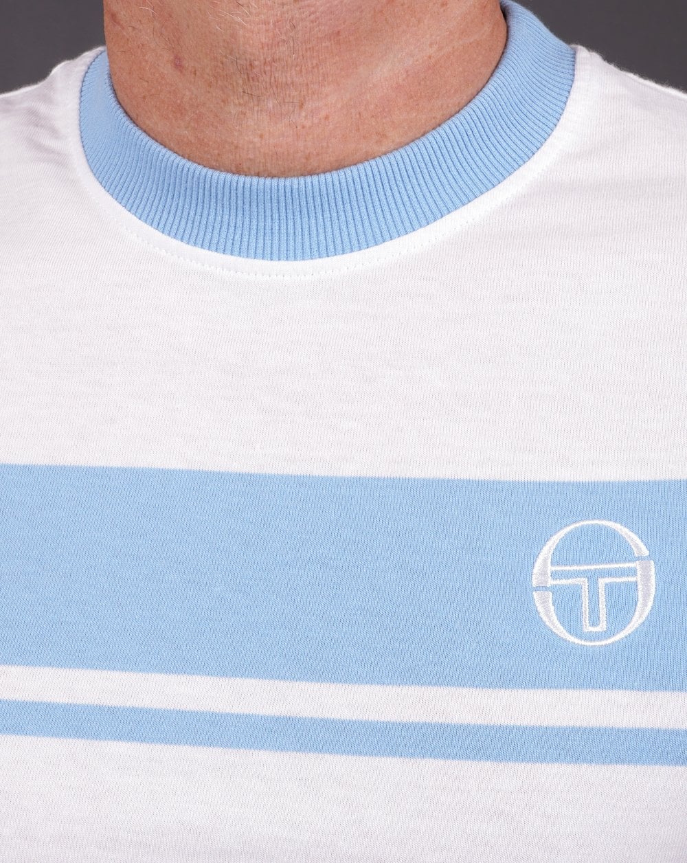 Sergio Tacchini Masters T Shirt White Sky - Image 3