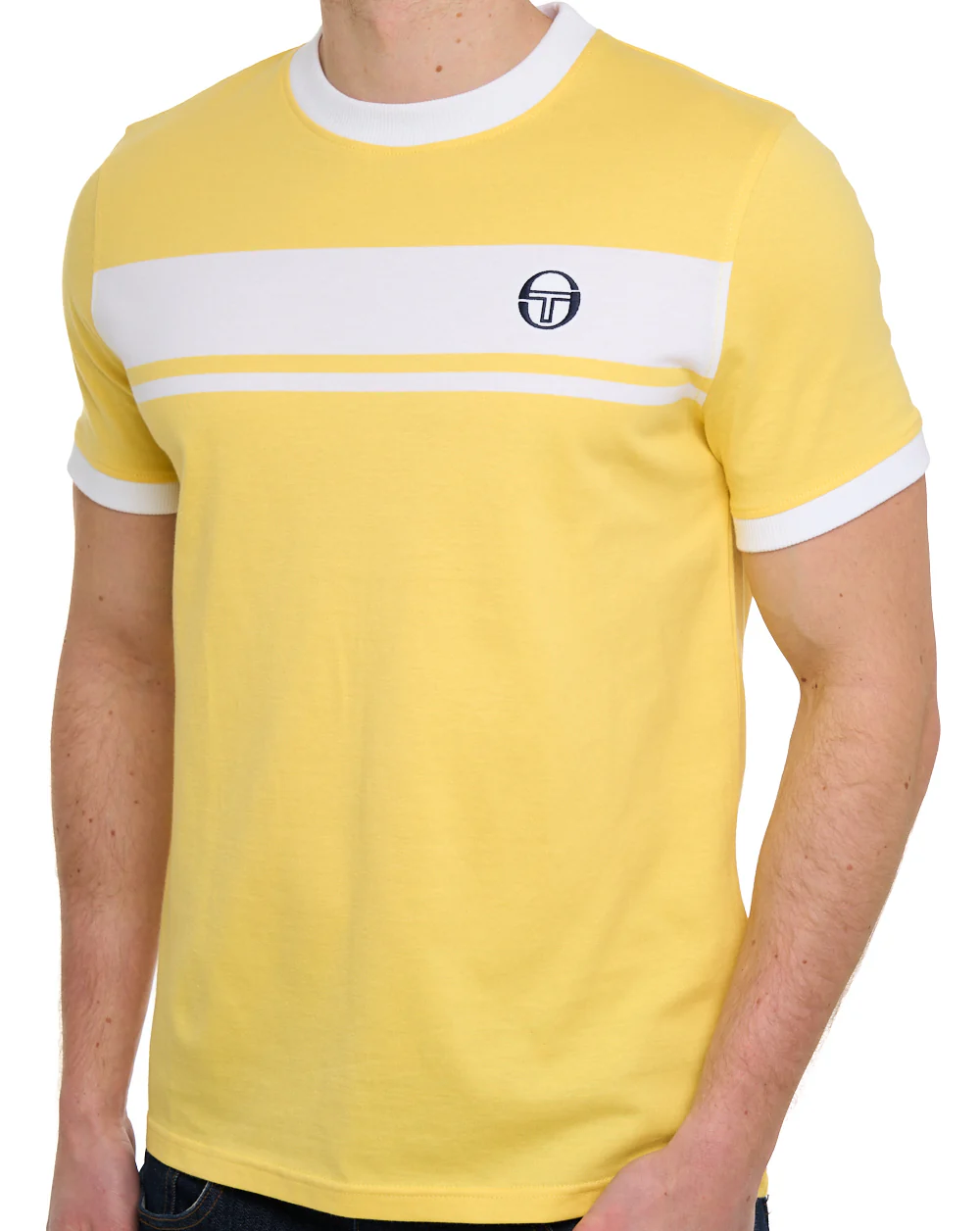Sergio Tacchini Masters T Shirt Yellow/White - Image 2