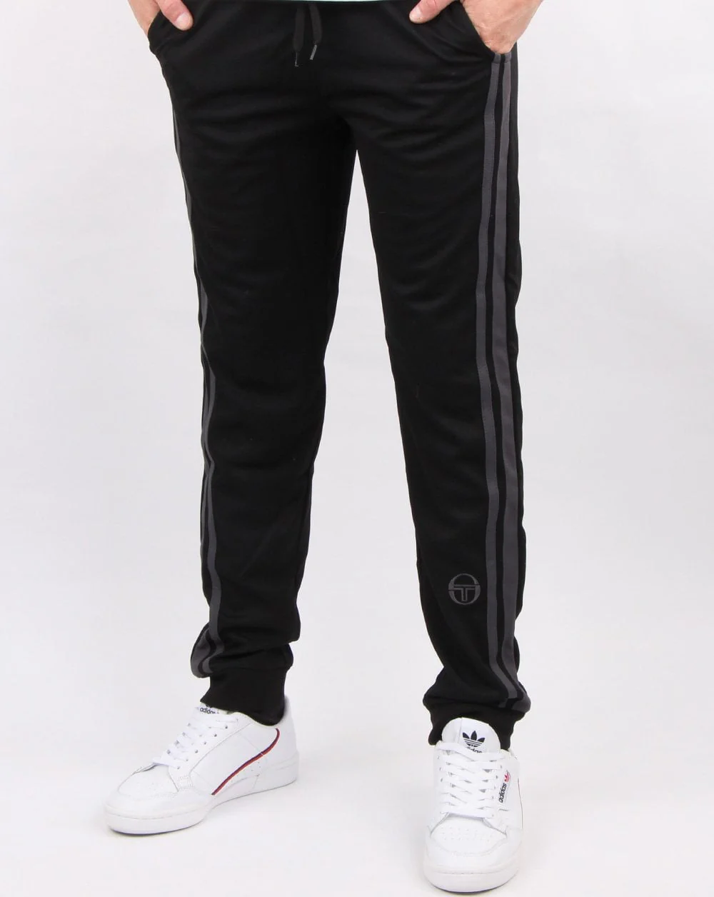 Sergio Tacchini Masters Track Bottoms Black/Grey