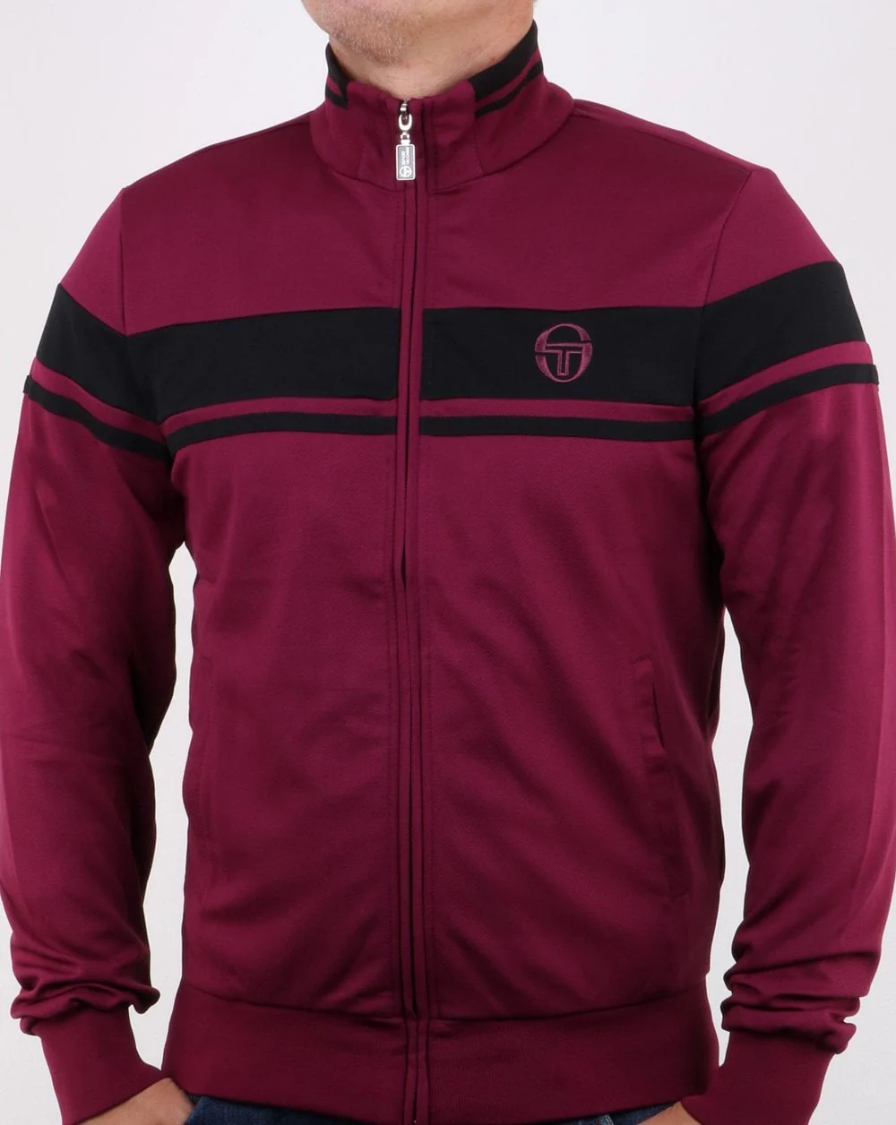 Sergio Tacchini Masters Track Top Dark Purple/Black - Image 2