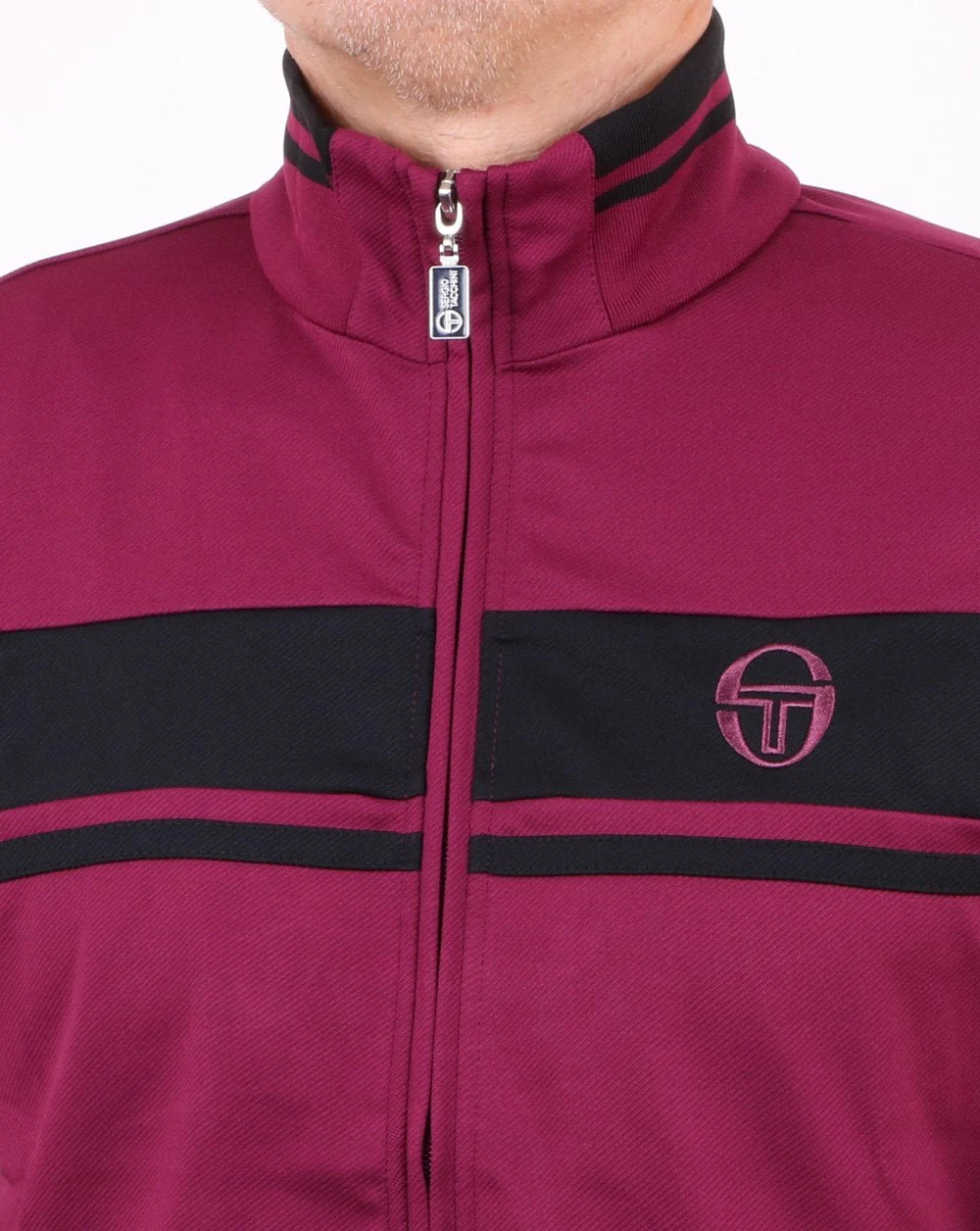 Sergio Tacchini Masters Track Top Dark Purple/Black - Image 3