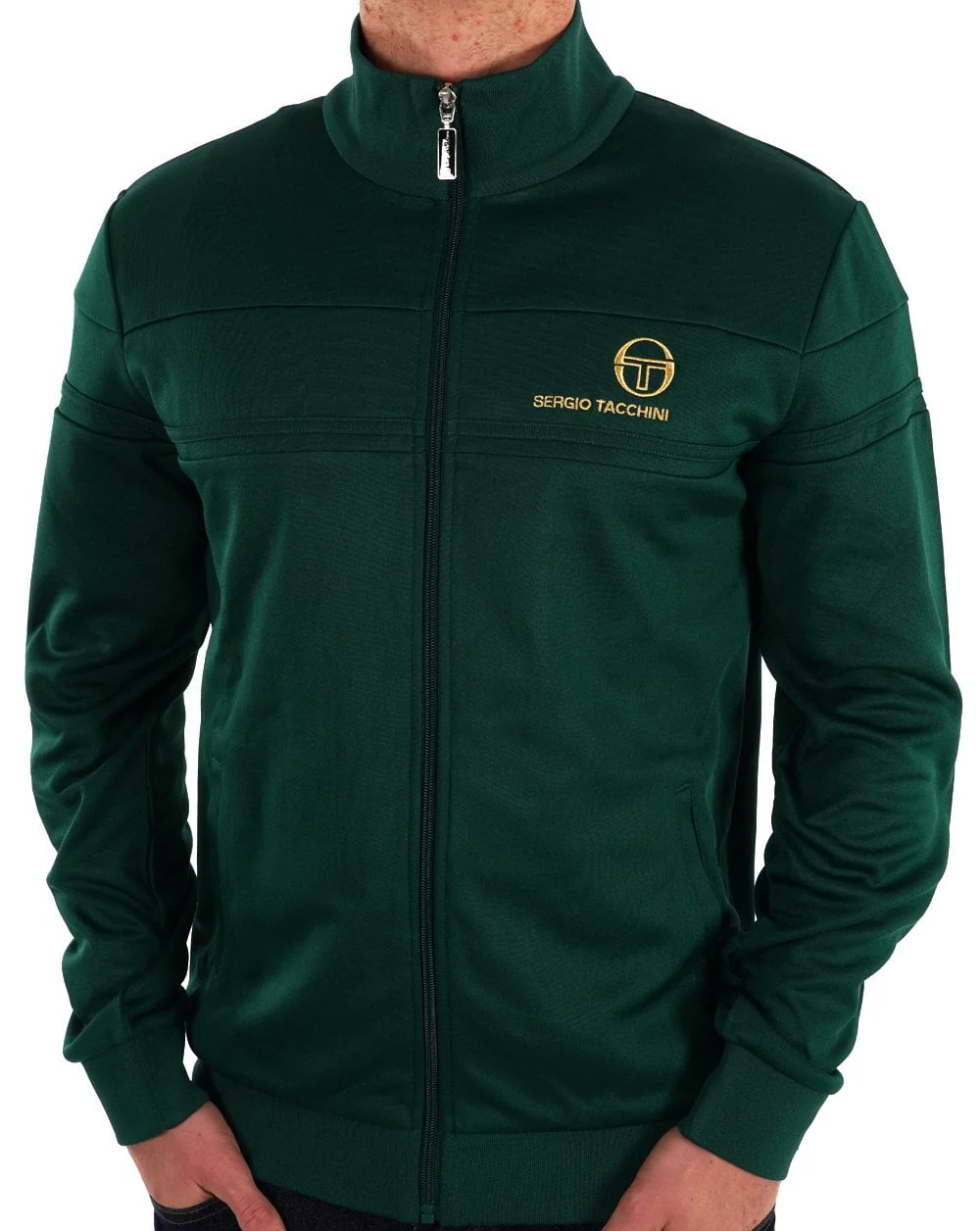 Sergio Tacchini Masters Track Top Green / Gold