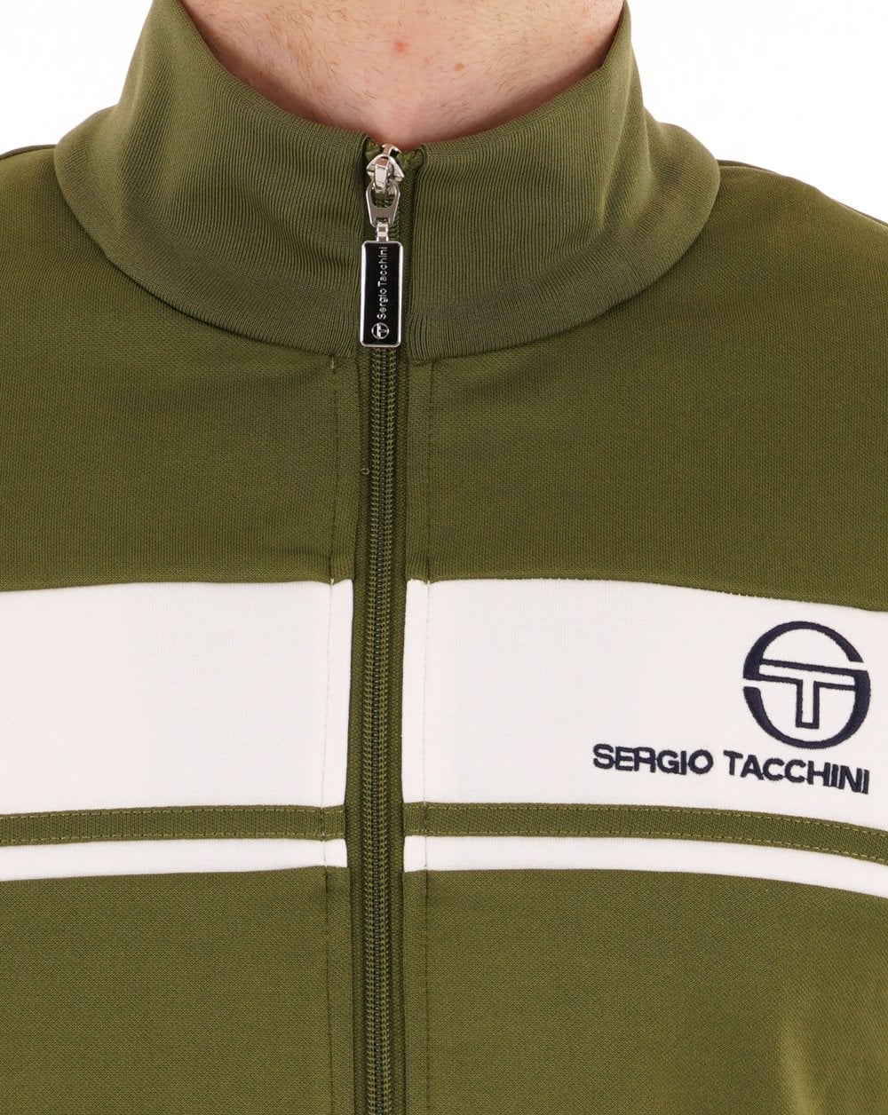 Sergio Tacchini Masters Track Top Khaki Gardenia - Image 2