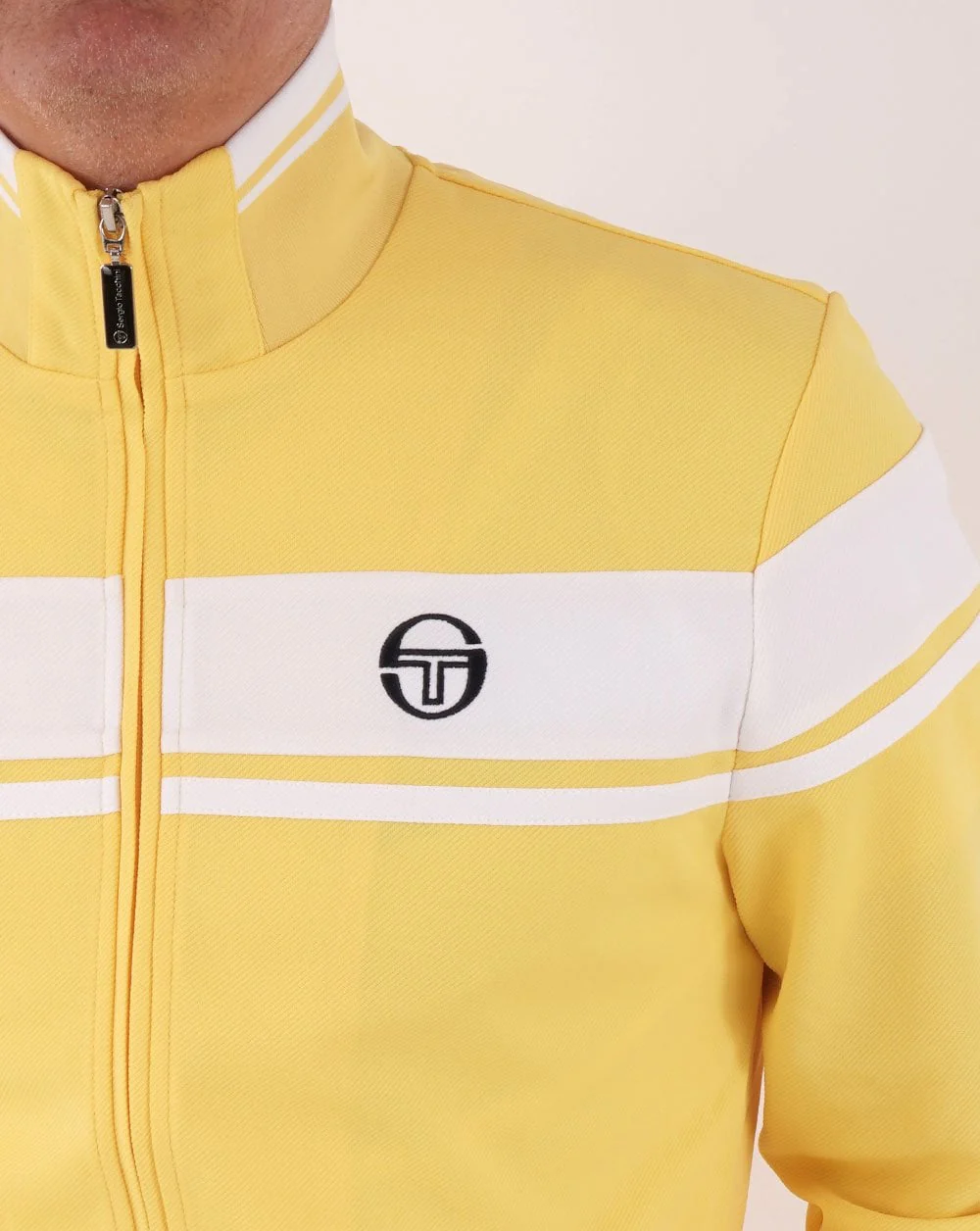 Sergio Tacchini Masters Track Top Lemon/white - Image 2