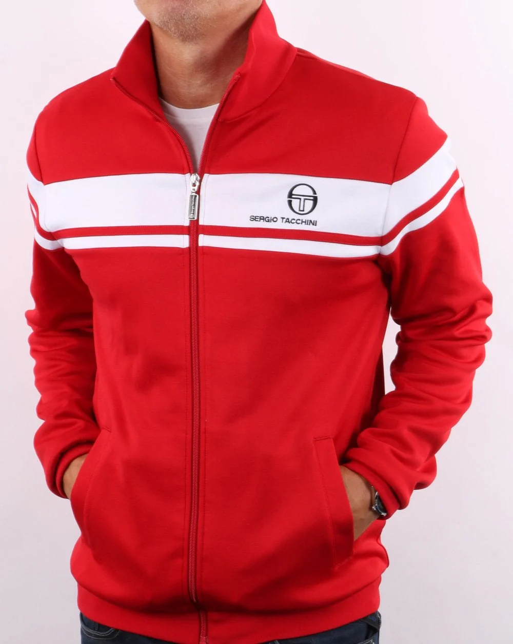 Sergio Tacchini Masters Track Top Red/White
