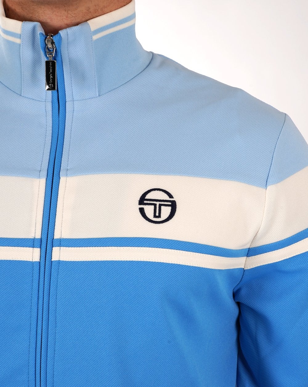 Sergio Tacchini Masters Track Top Sky Azure Blue - Image 4