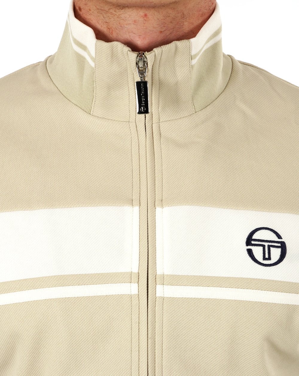 Sergio Tacchini Masters Track Top Stone/Gardenia - Image 2