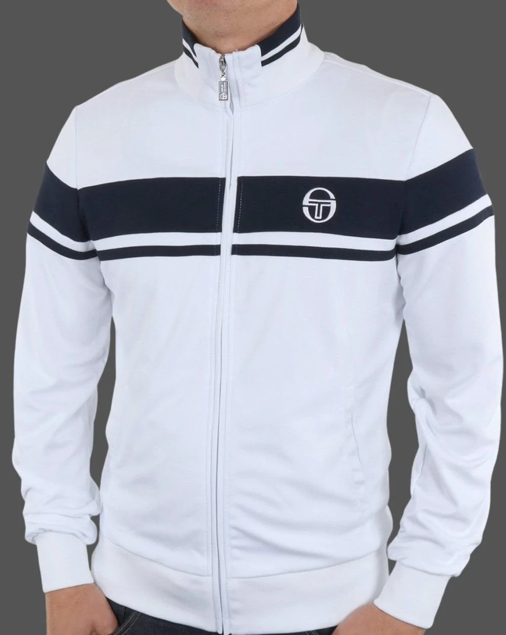 Sergio Tacchini Masters Track Top White/Navy