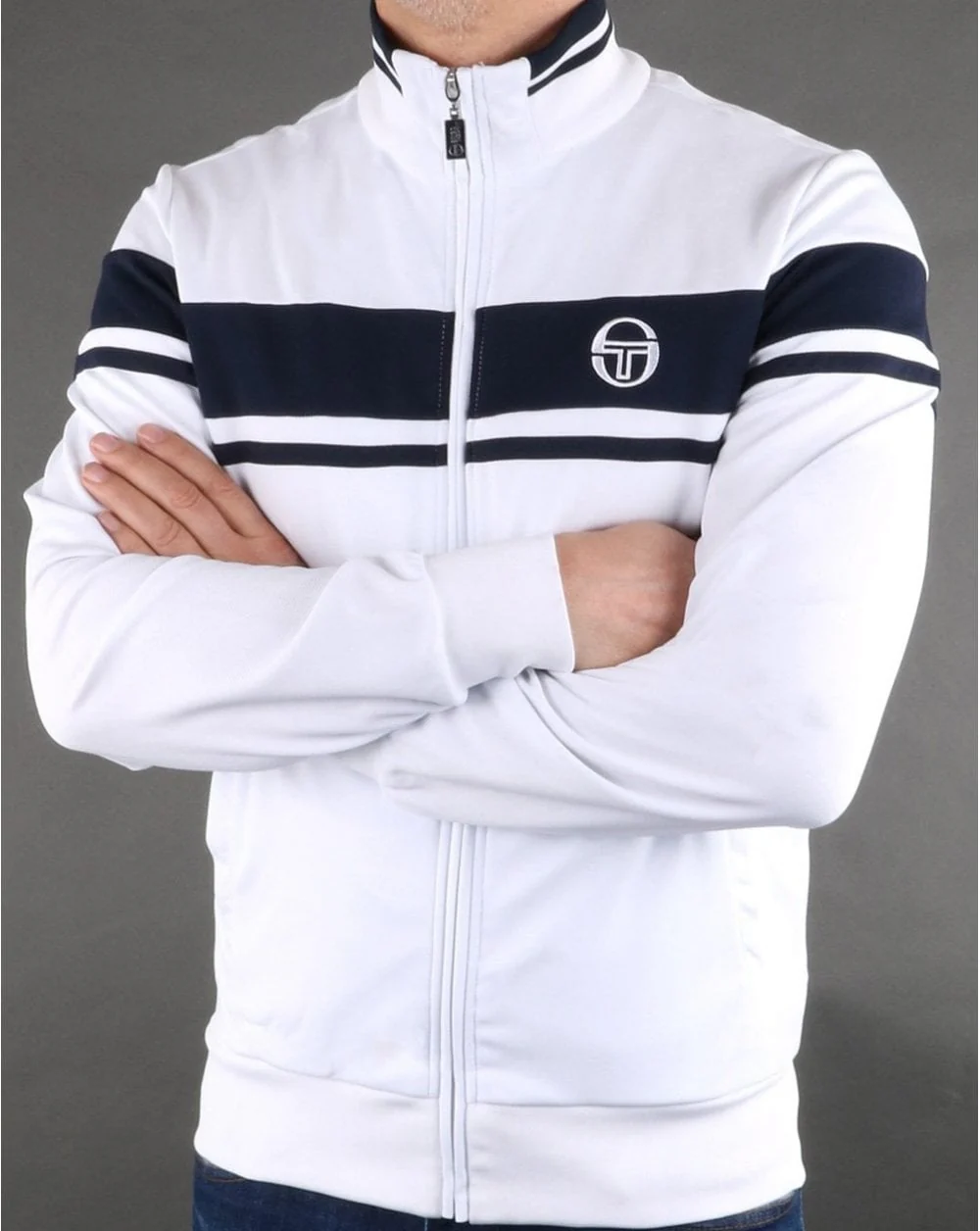 Sergio Tacchini Masters Track Top White/Navy