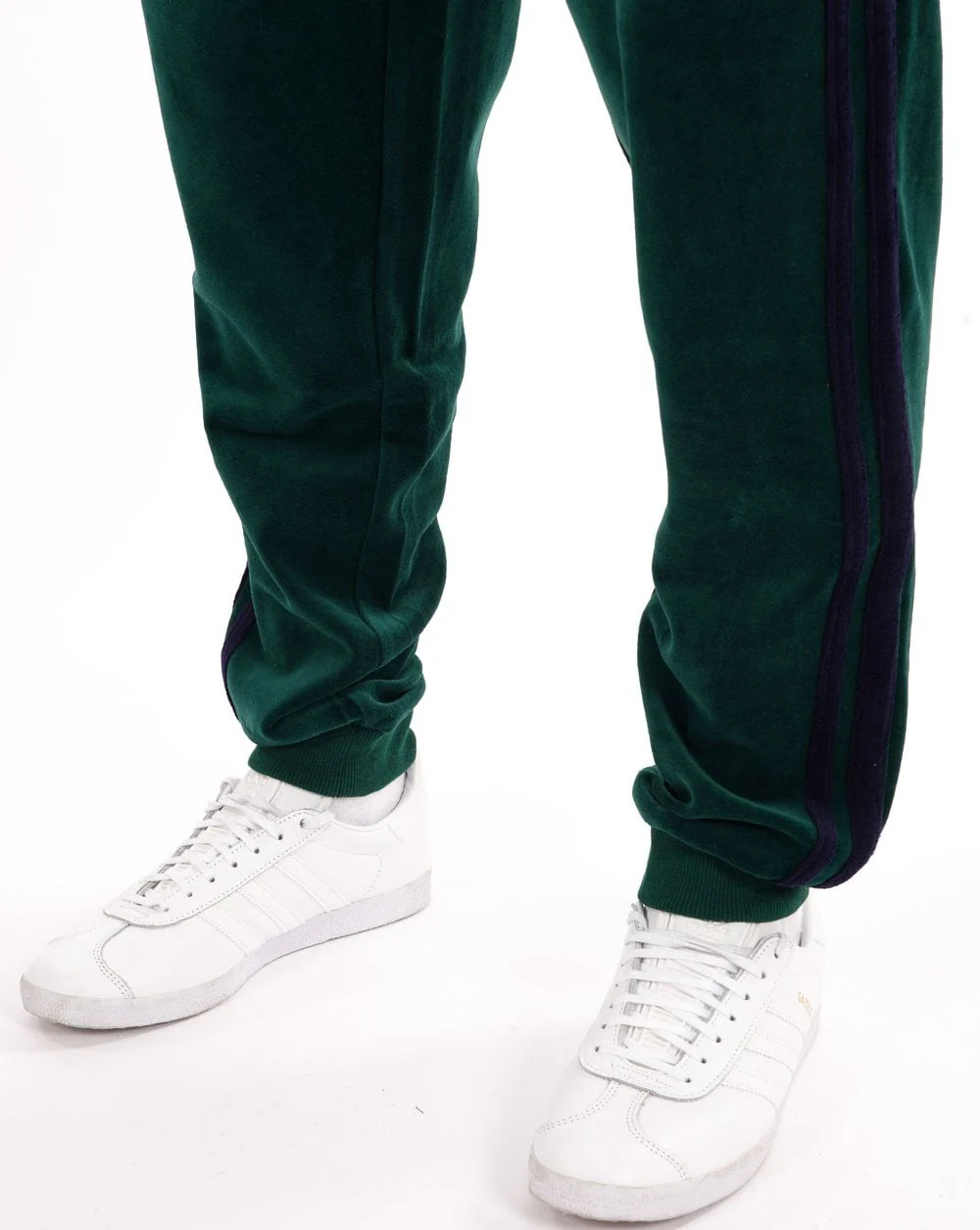 Sergio Tacchini Masters Velour Track Pants Green / Navy Blue - Image 3