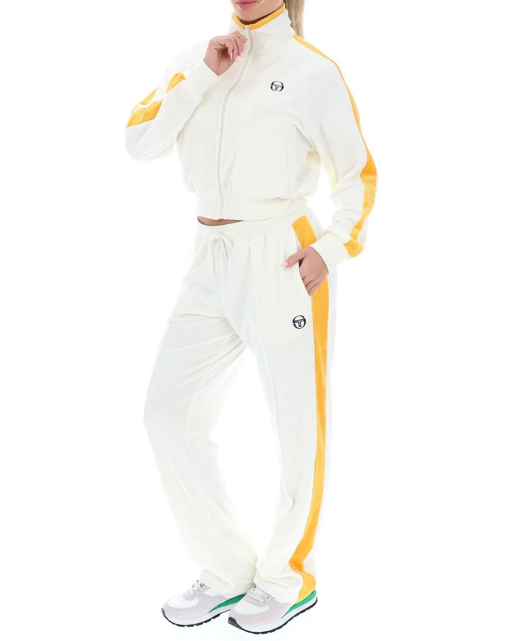 Sergio Tacchini Miss Carlotta Track Pants Gardenia - Image 3