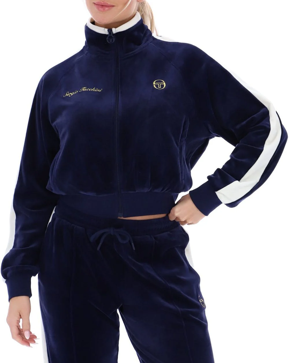 Sergio Tacchini Miss Carlotta Track Top Navy Blue - Image 2